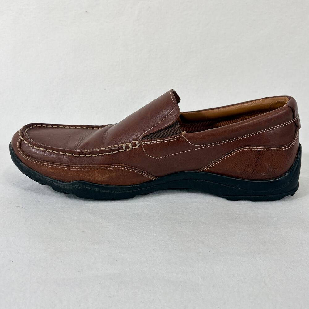 Cole Haan Loafer Mens 10.5  Brown Leather Penny Loafer Slip On Moccasin Shoes - Picture 3 of 11